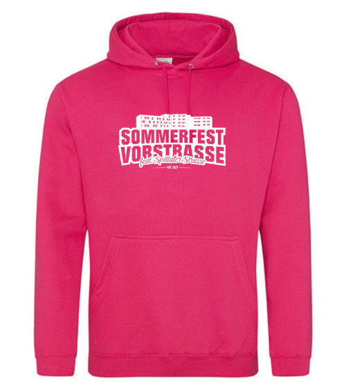 Produktfoto "Sommerfest Hoodie - Hot Pink"