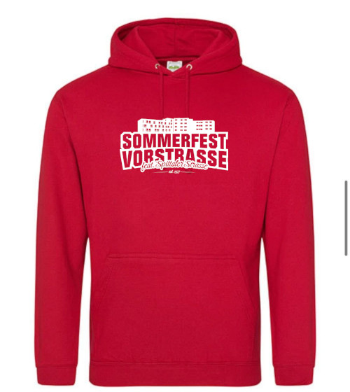 Produktfoto "Sommerfest Hoodie - Fire Red"